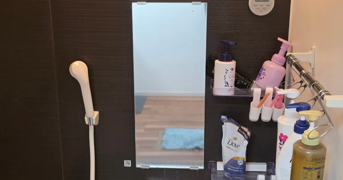 浴室乾燥機,どこを拭く,鏡