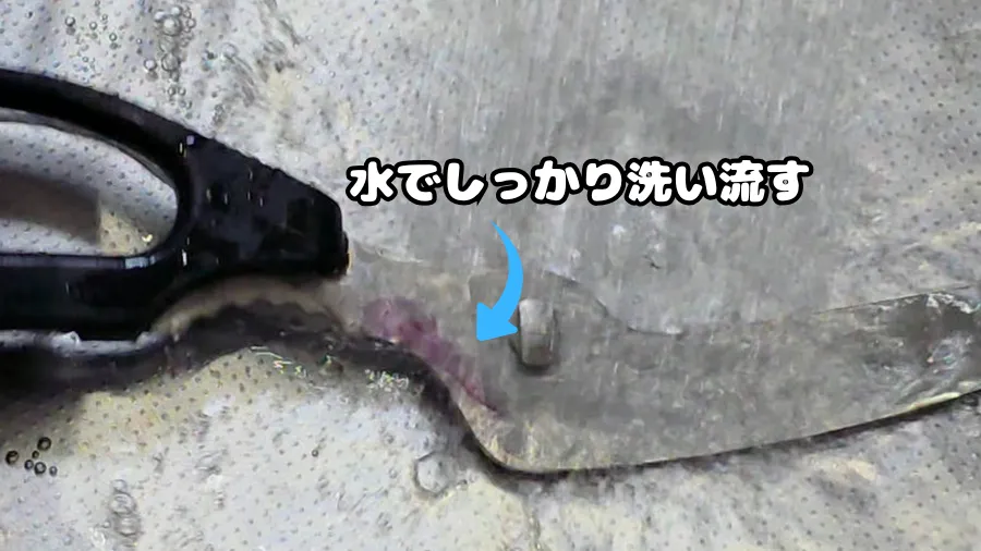 キッチンバサミ,錆びにくい,ネジ