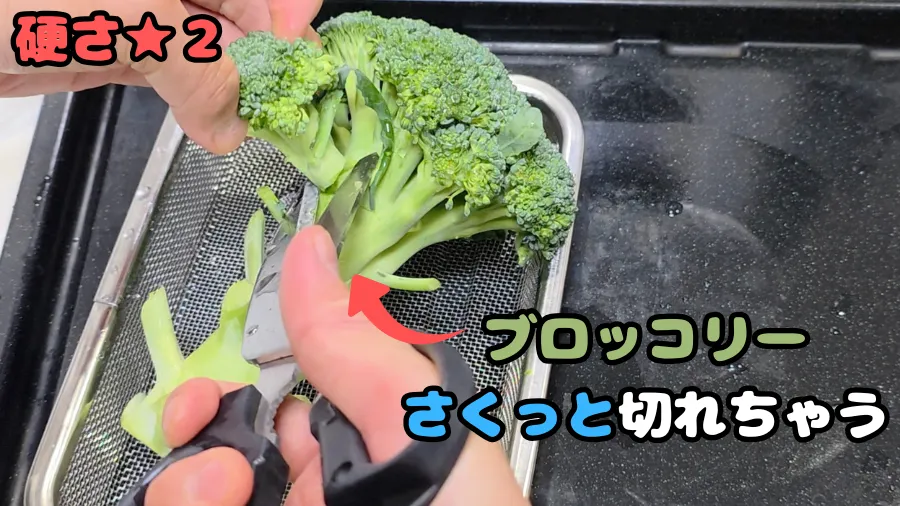 キッチンバサミ,ブロッコリー