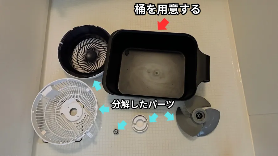 浸け置き洗い,桶