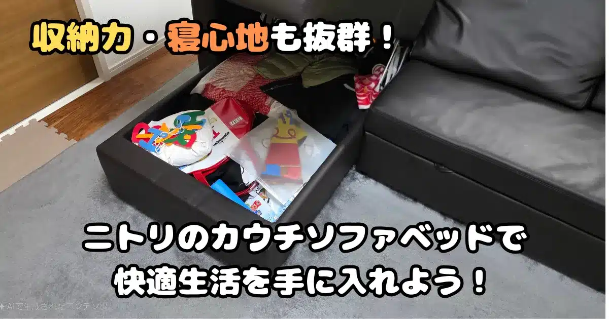 ニトリカウチベッド,収納力,寝心地